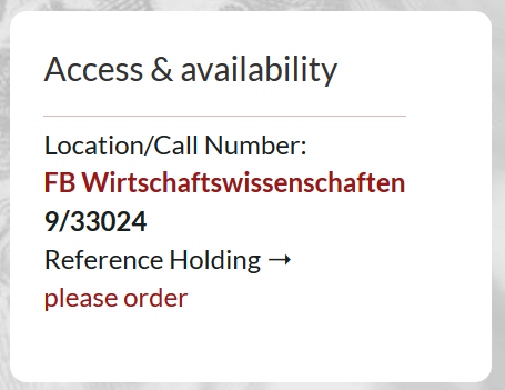 Borrowable Special Collection In The Wiso Library Universitat Hamburg