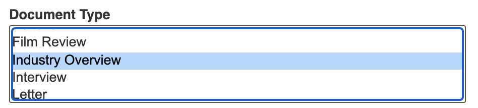 Business Source Complete document type