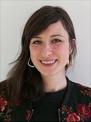 young woman with long brown hair