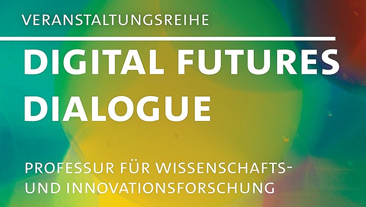 Titel der Veranstaltungsreihe vor einem Hintergrund mit bunten Luftblasen