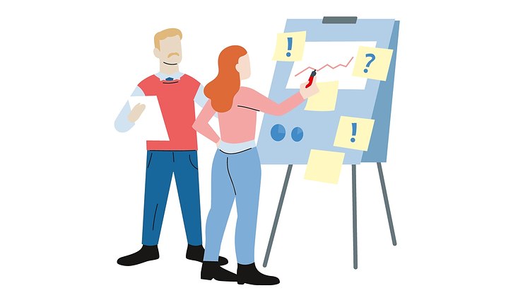 zwei menschen, die wissenschaft betreiben