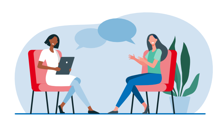 Menschen in einer Beratung/People talking