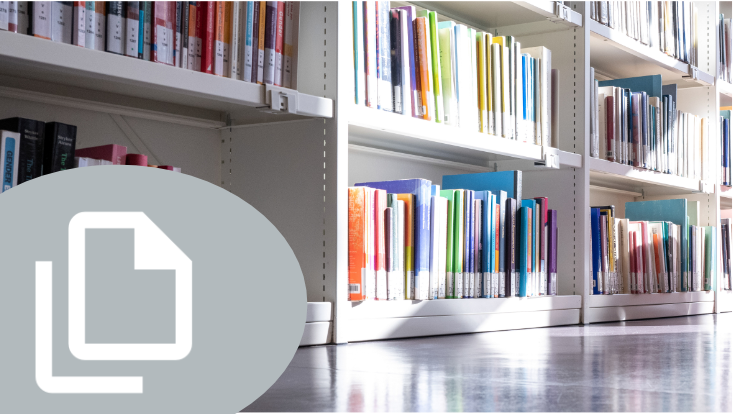 Bücher im Regal/Books in shelf