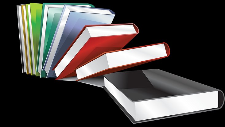 Büchersammlung in verschiedenen Farben