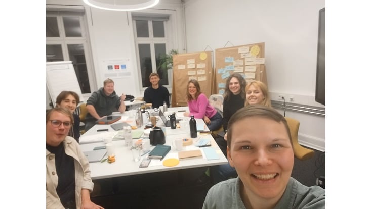 Foto des FlexCity Teams bei einem Workshop