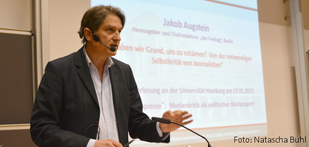 Jakob Augstein bei der "Lügenpresse"-Ringvorlesung.