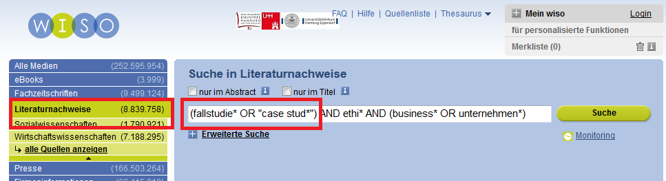 Case Studies - Wiso Stichwort