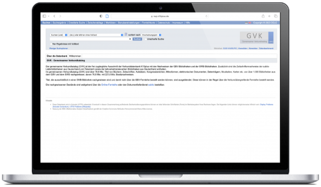 GVK - Gemeinsamer Verbundkatalog