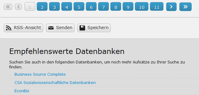 Datenbankauswahl - beluga