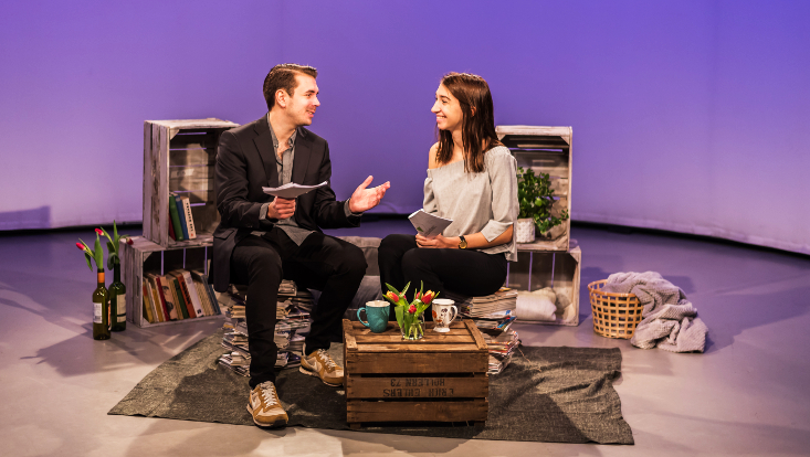 Laura Bähr und Torben Steenbuck auf Sendung.