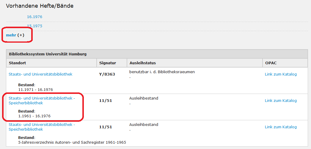 Bestellen aus der Speicherbibliothek 1